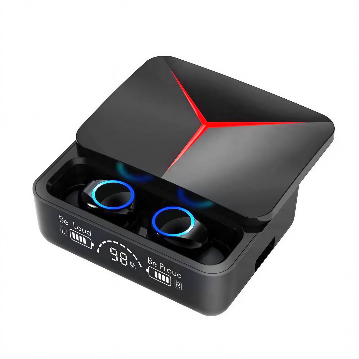 M90 Pro TWS Wireless Earbuds - Bluetooth 5.3 Gaming Headphones with LED Display & Power Bank