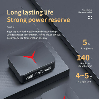 M90 Pro TWS Wireless Earbuds - Bluetooth 5.3 Gaming Headphones with LED Display & Power Bank